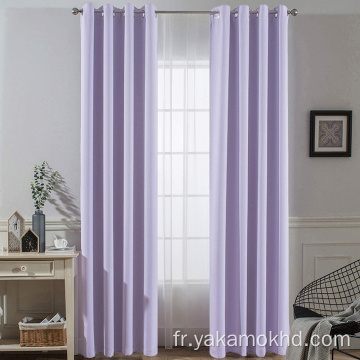 Rideaux occultants lilas pour chambre de fille